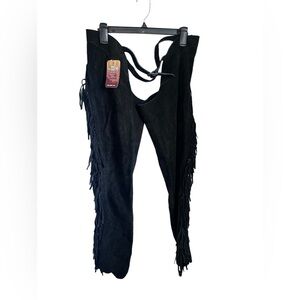 Tough 1 Black Suede Chaps size XS